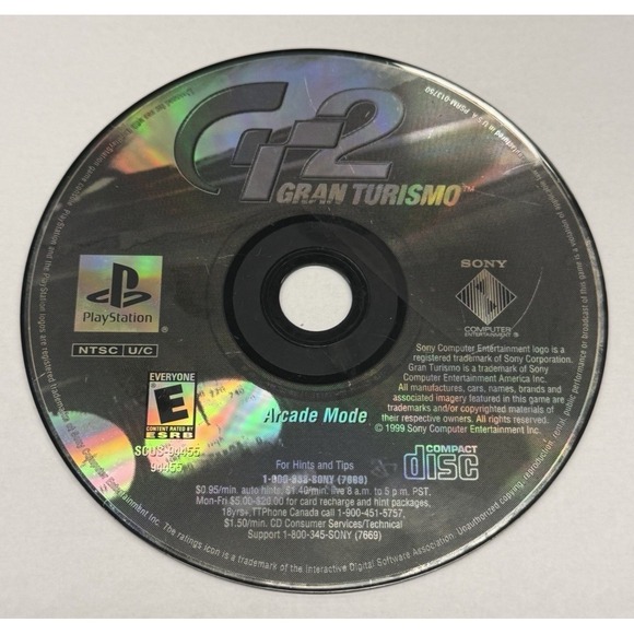 Other - Gran Turismo 2 Aracde Mode Playstation 1 PS1 Video Game
